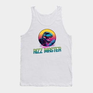 Rizz Master Streetwise Slang - Funny Cool Kids Dinosaur Statement Novelty Graphic Tee Tank Top